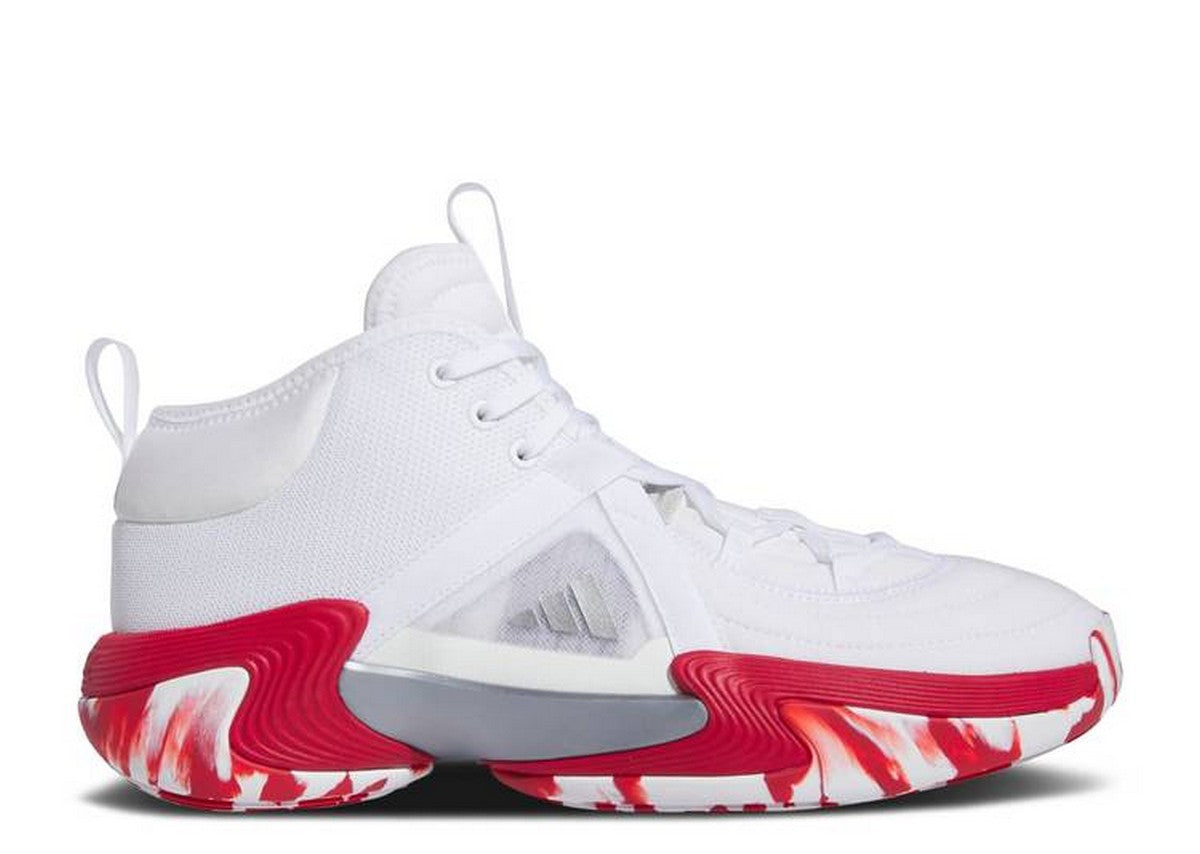 adidas Women's Exhibit Select Mid Basketball Shoes, Size 9, White/Red adidas Women's Exhibit Select Mid Basketball Shoes, Size 9, White/Red