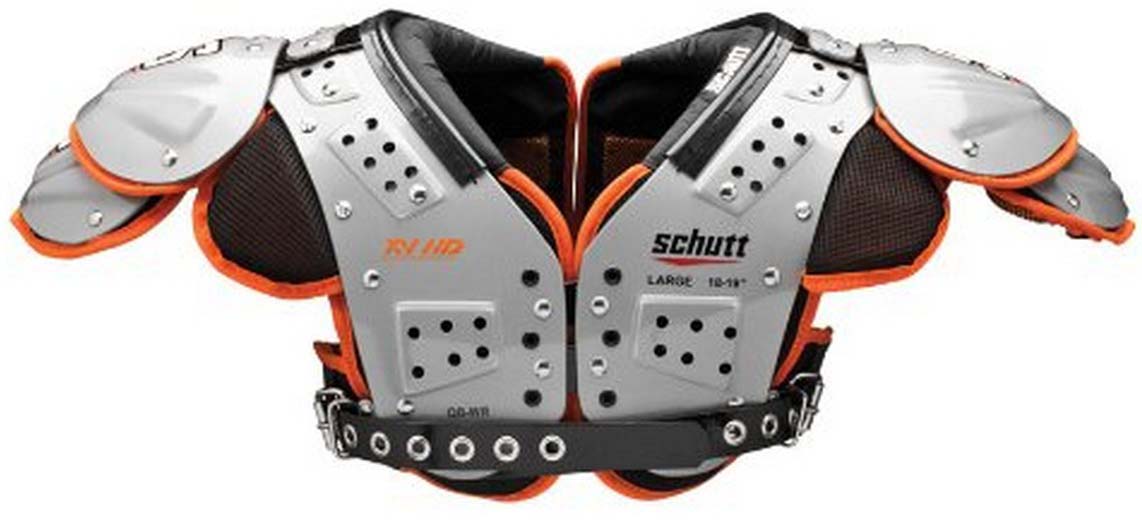 qb football gear Schutt XV HD Adult Football Shoulder Pads