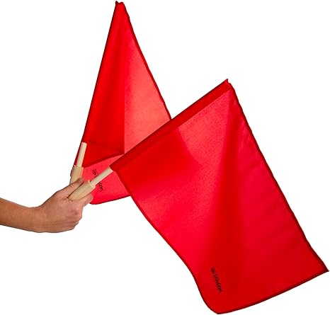Tandem Sports Red Linesman Flags (Set of 2)