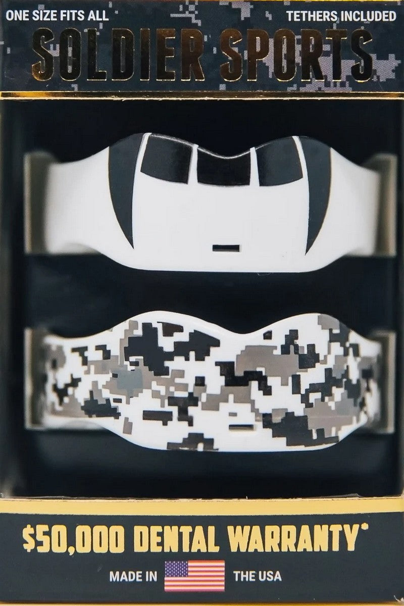 Soldier White Football Mouthguard