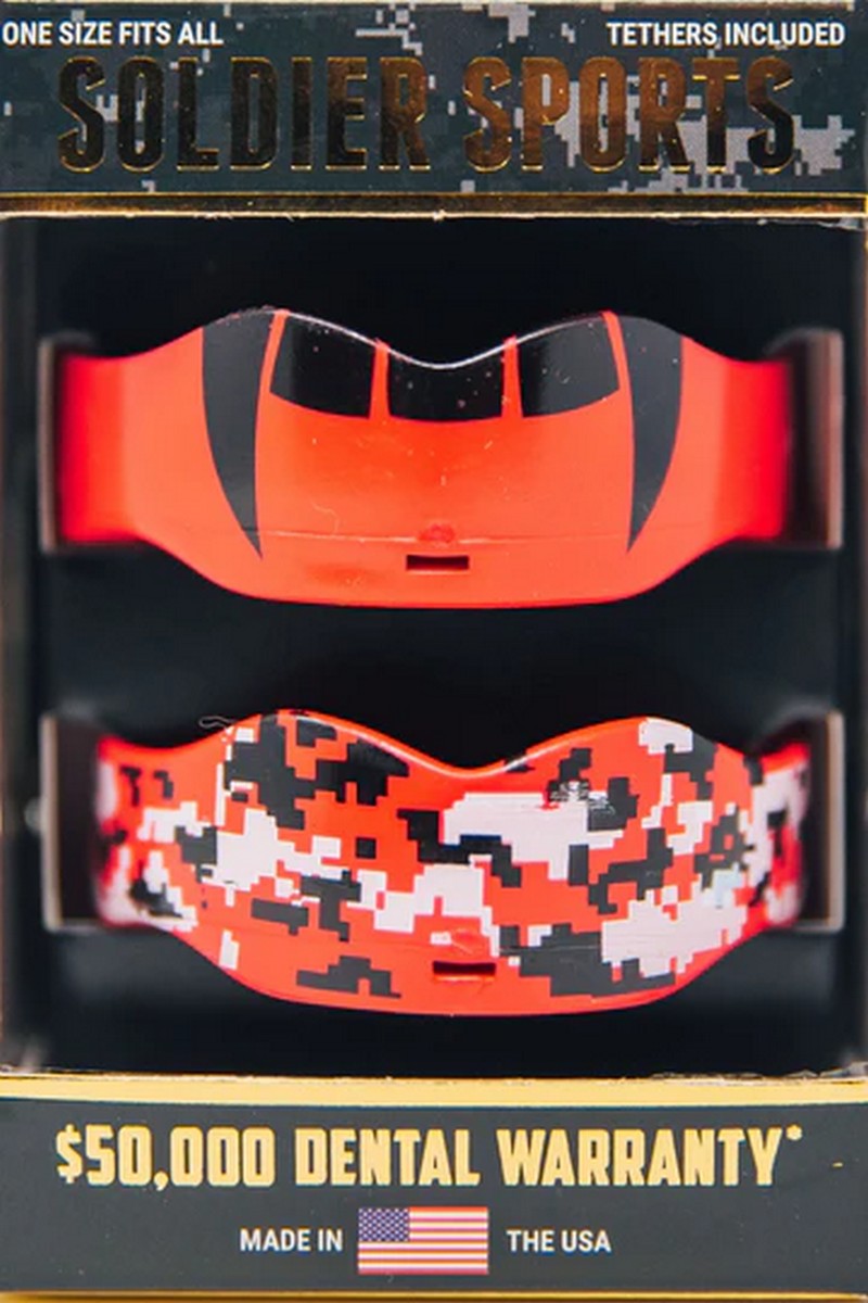 Soldier Red Football Mouthguard