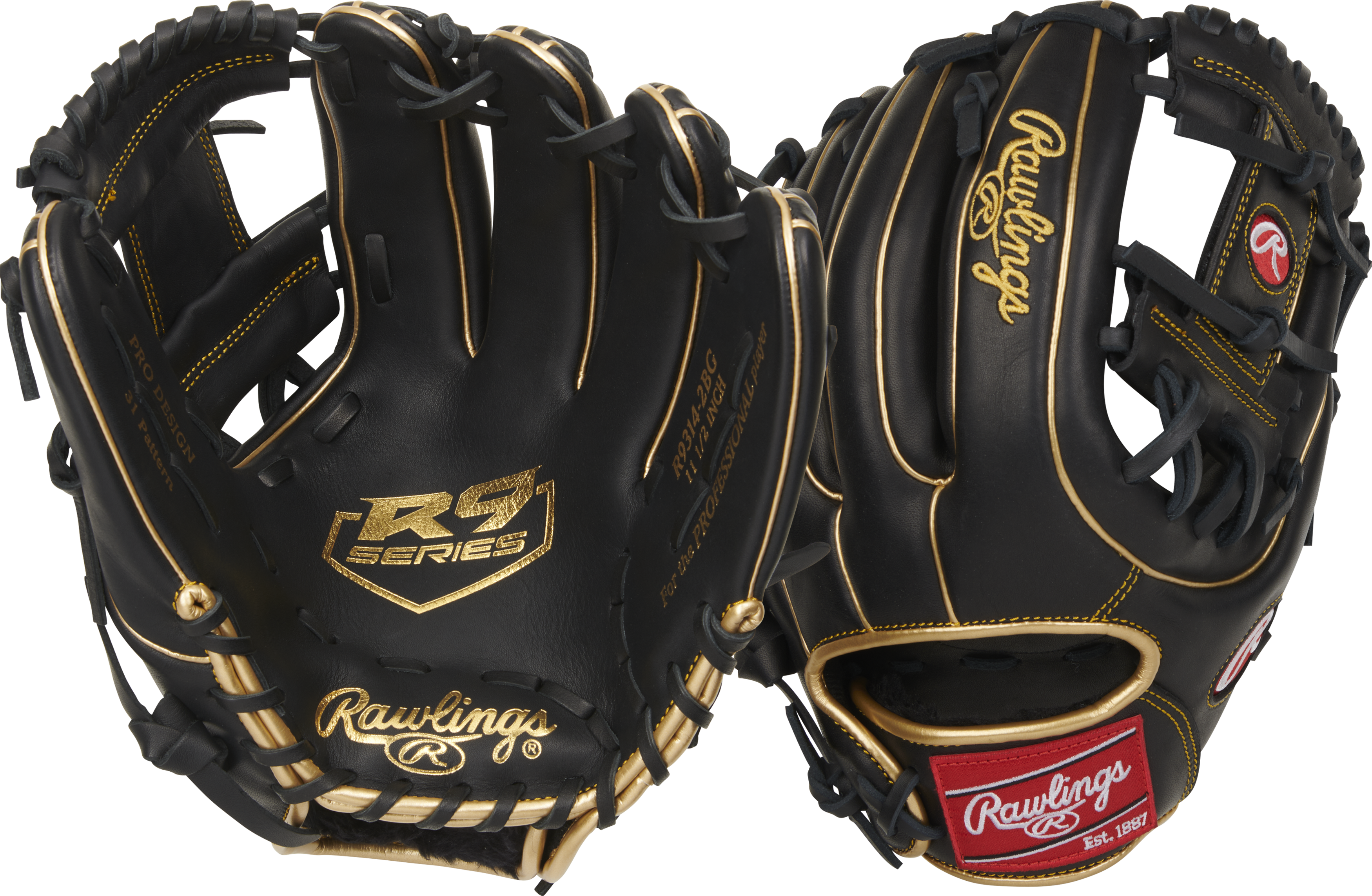 Rawlings R9 Pro I Web R93142BG 11.5" Baseball Fielder's Glove