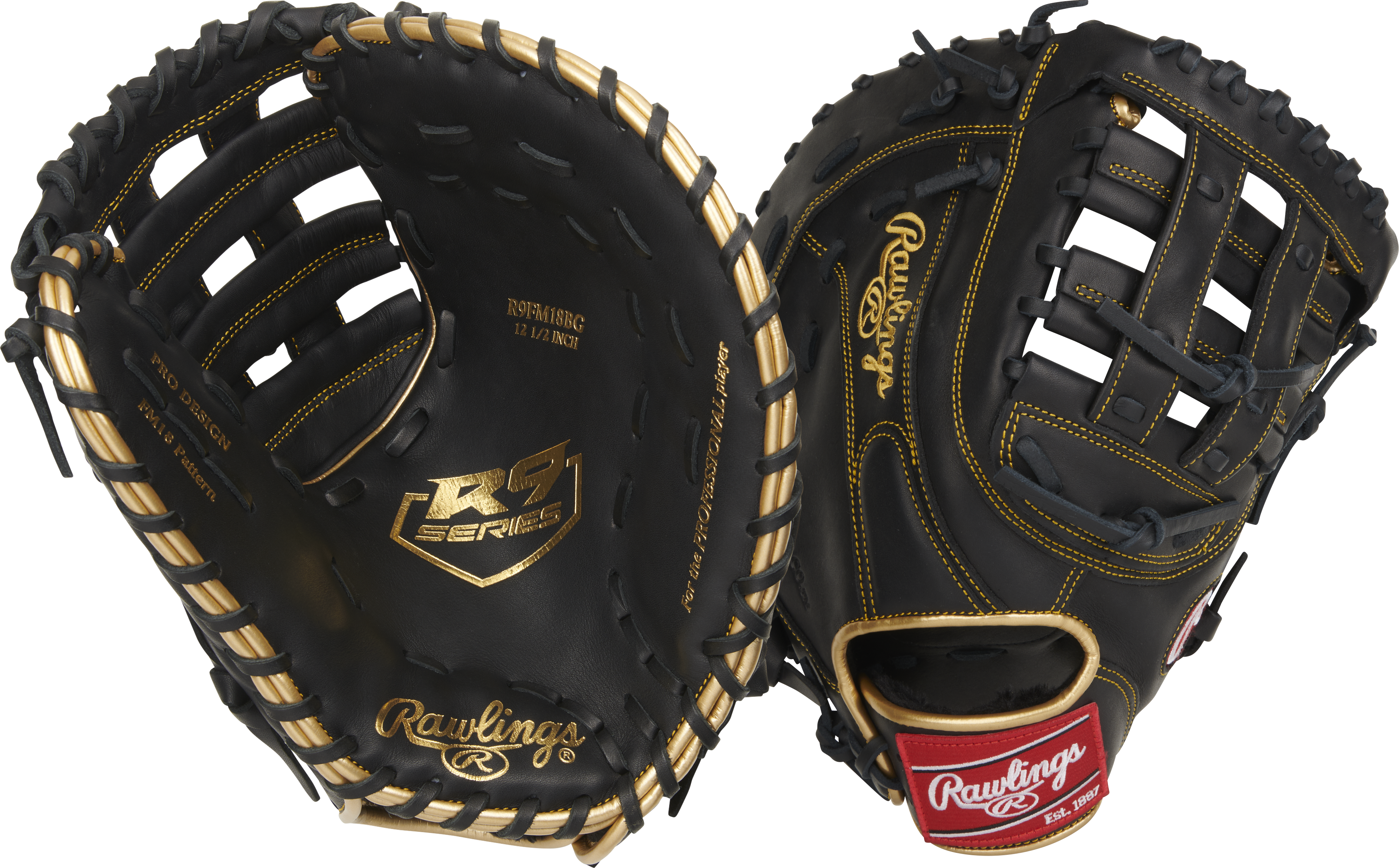 Rawlings R9 Pro H Web 12.5" Baseball First Base Mitt