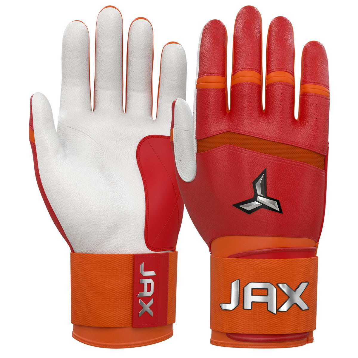 Jax Five-Tool Fruit Punch Traditional Swing Strap Cuff Adult Batting Gloves