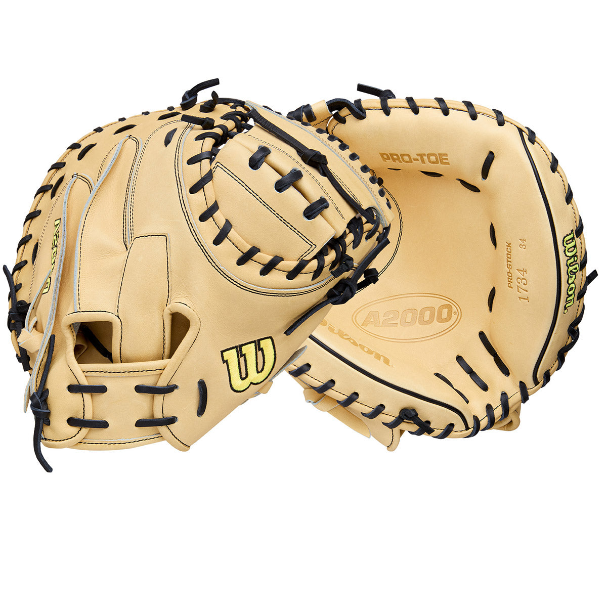 Wilson A2000 Classic 1734 Blonde Model 34" Baseball Catcher's Mitt