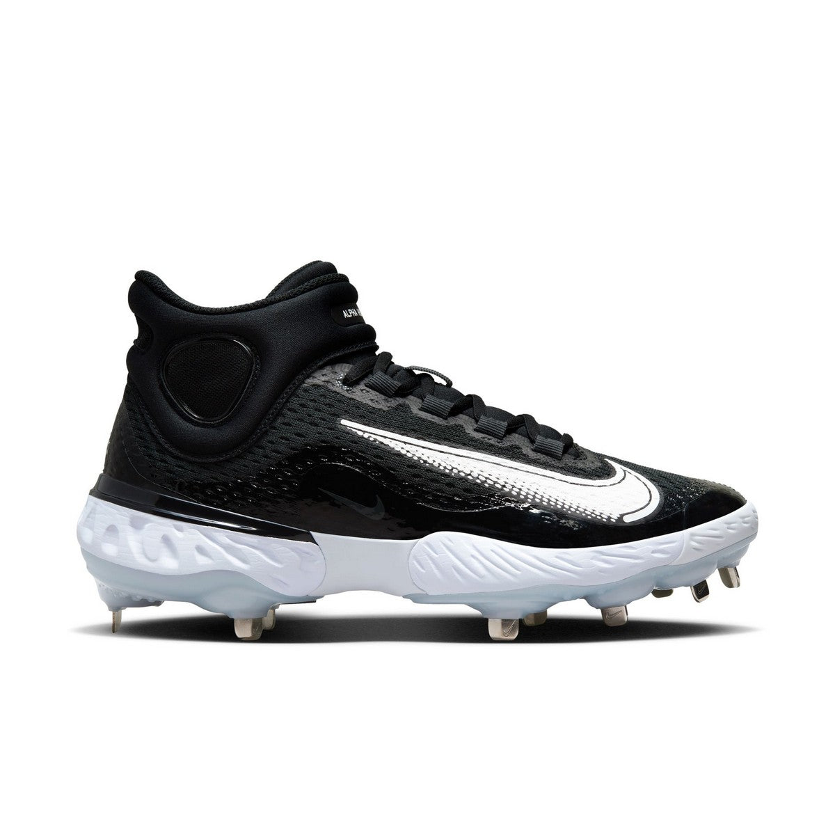 Nike Alpha Huarache Elite 4 Mid Metal Baseball Cleats display picture 3