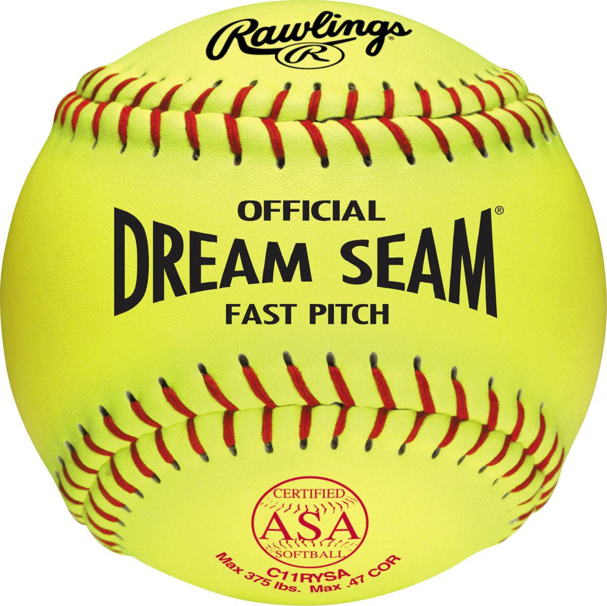 Rawlings 11" Pro Tac Dream Seam ASA Fastpitch Softball Dozen