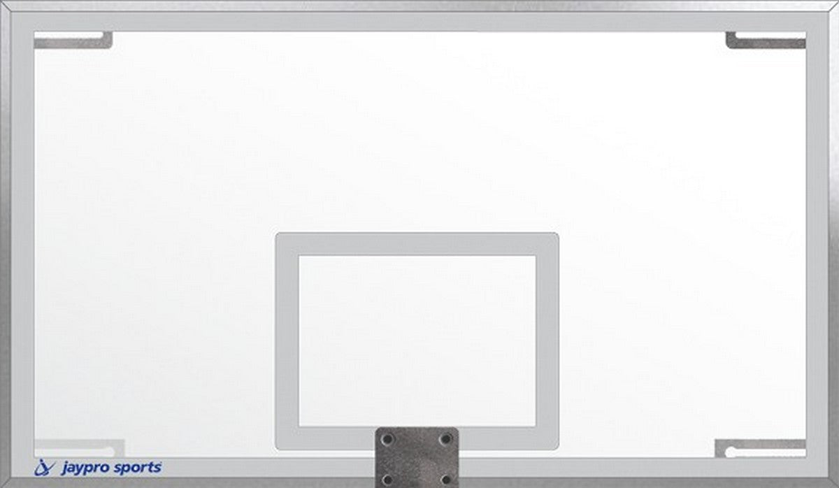 Jaypro GBRUB-42 Unbreakable Rectangular Glass Basketball Backboard 72" x 42"