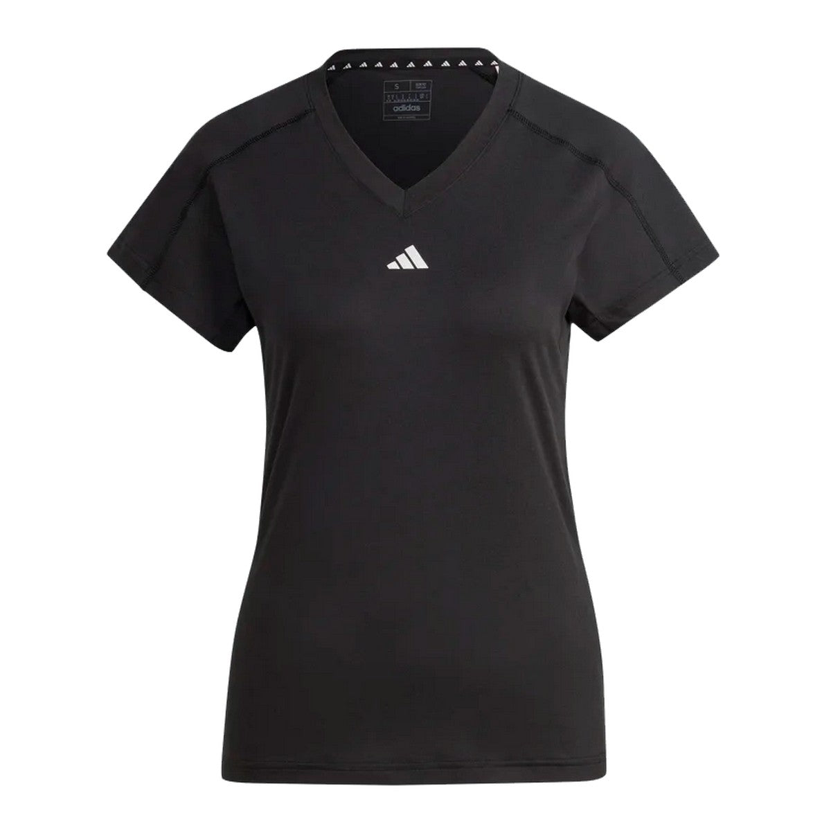Adidas Womens Train Essentials Minimal V-Neck Tee