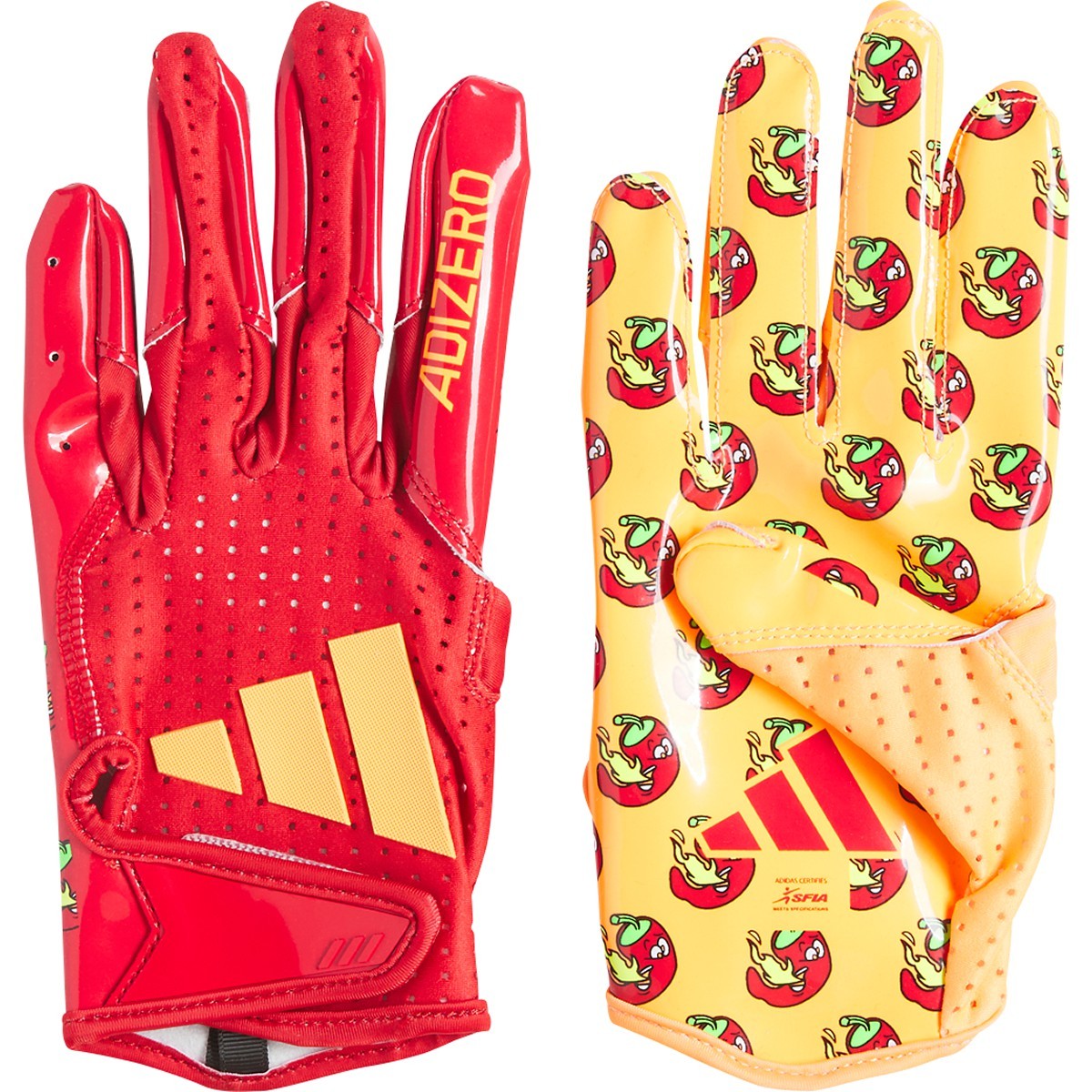 Adidas Adizero 14 Electric Snack Attack Football Receivers Gloves