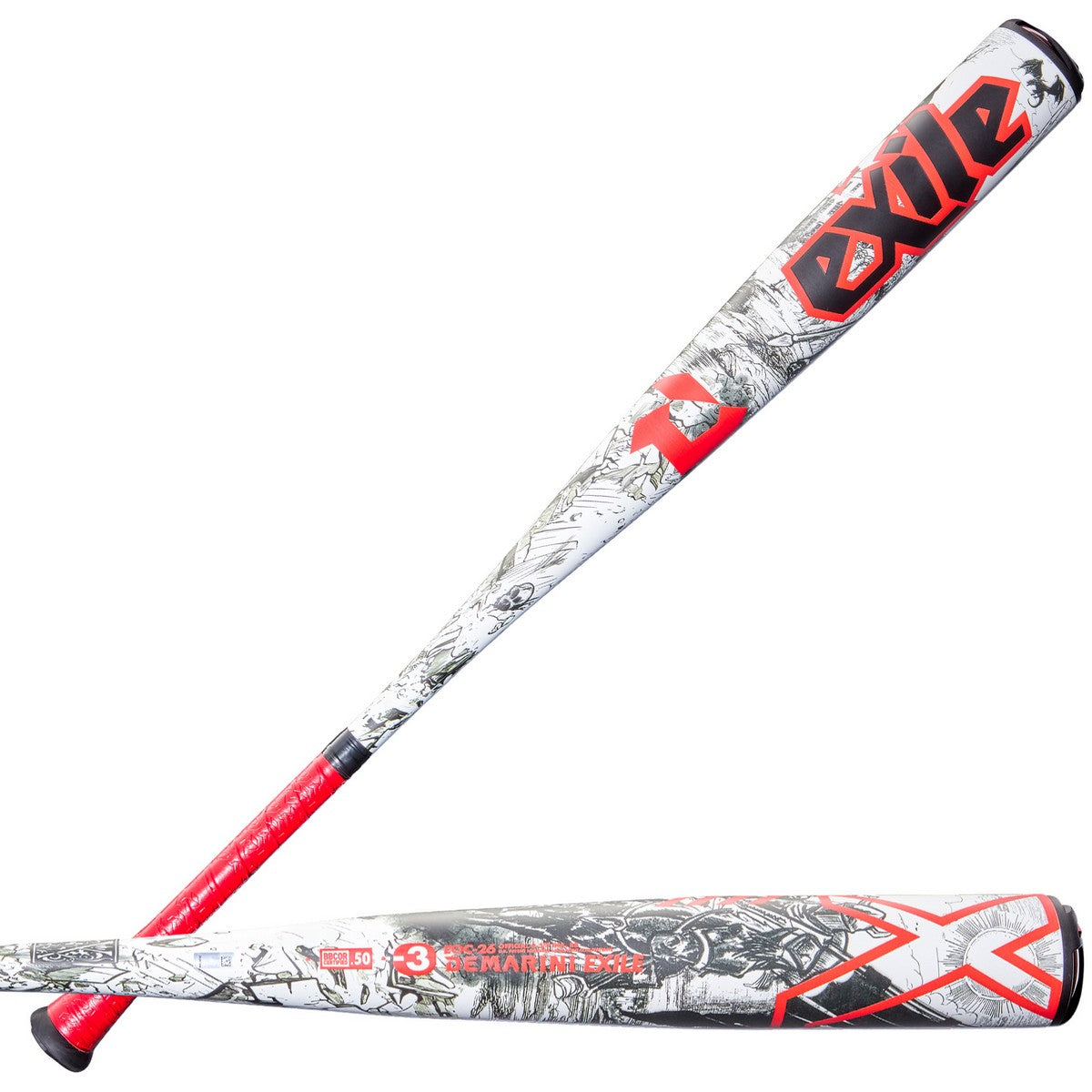 DeMarini 2026 Exile 1-Piece Alloy -3 BBCOR 2-5/8" Barrel Baseball Bat