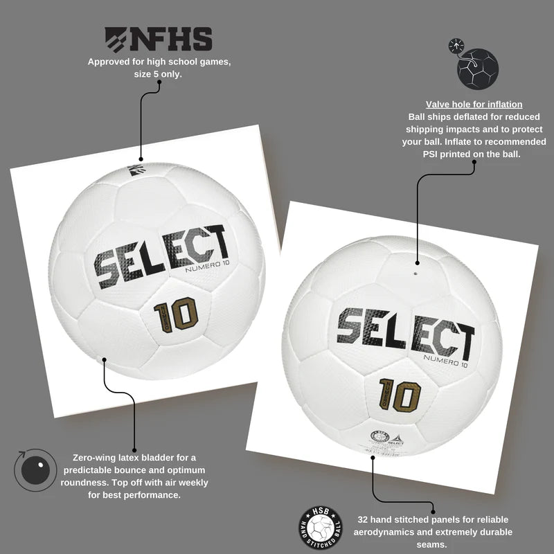 Select Numero 10 NFHS v25 Soccer Ball
