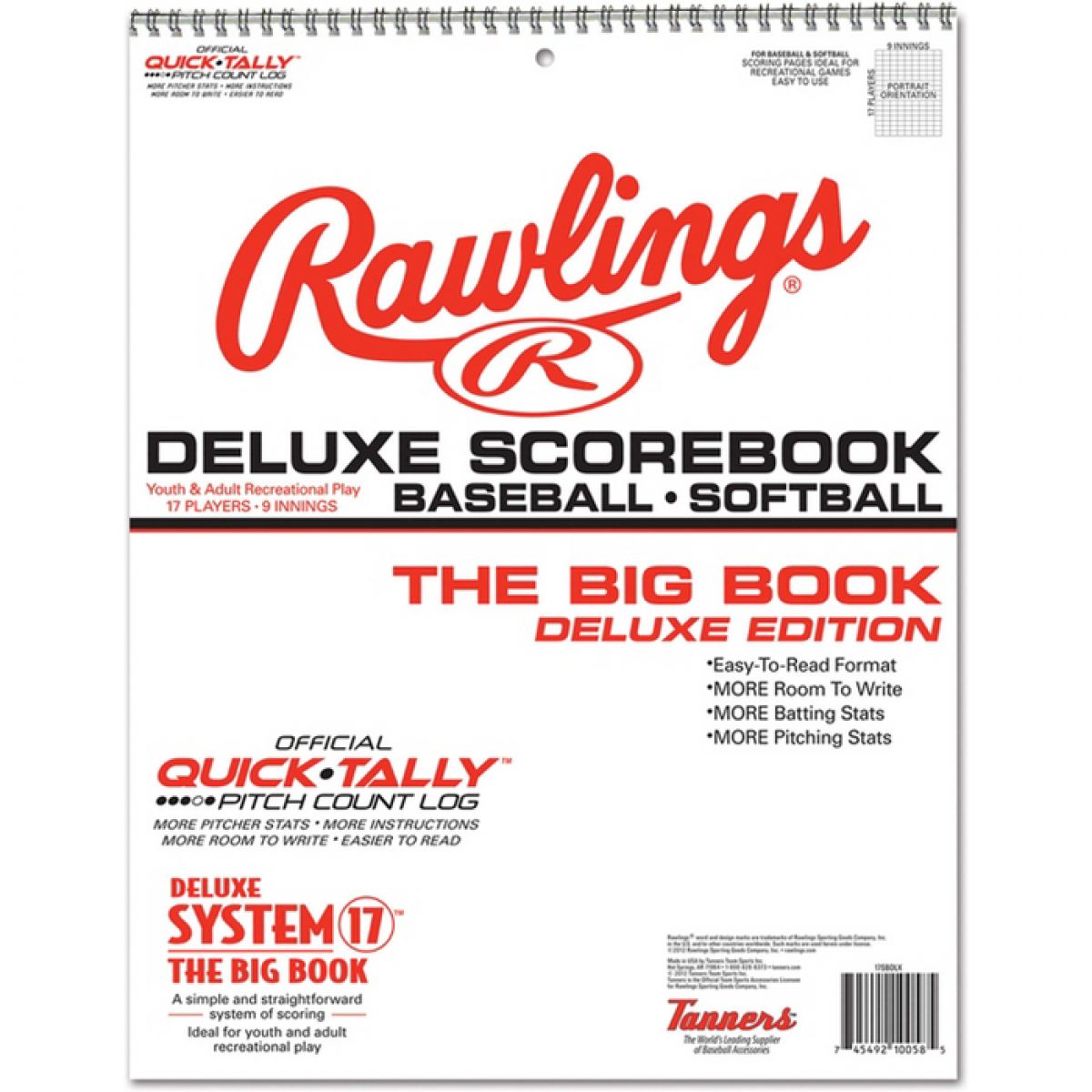 Rawlings Big Book Baseball Scorebook