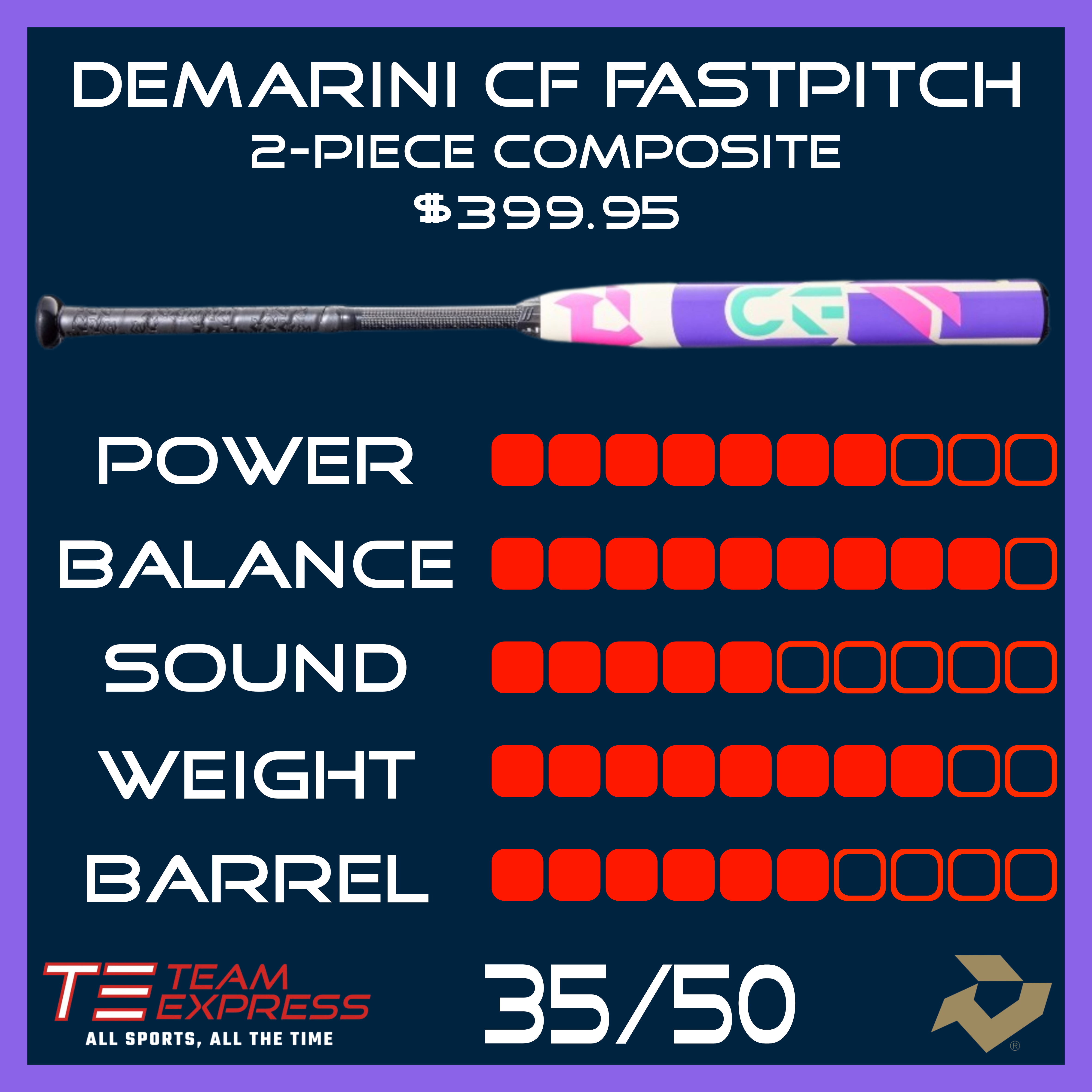 DeMarini 2025 CF Fastpitch Bat