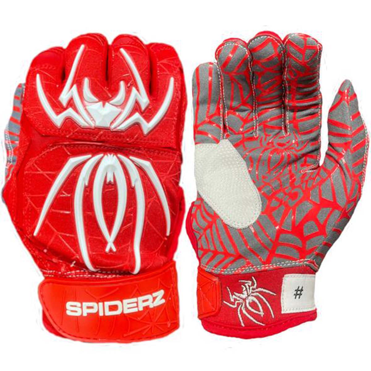 Spiderz 2022 Hybrid Series Mens Baseball Batting Gloves (Pair)