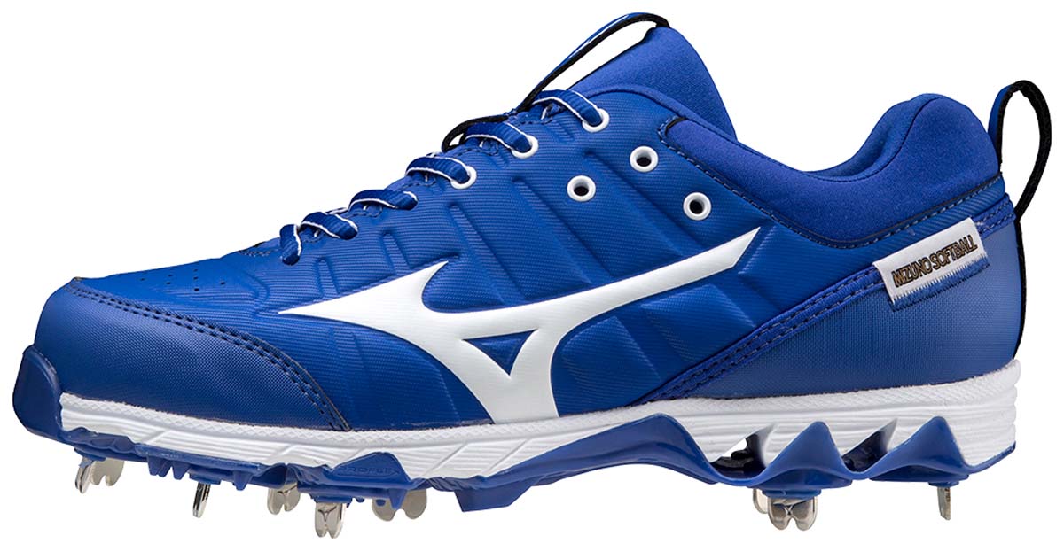 royal blue mizuno softball cleats
