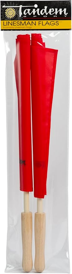 Tandem Sports Red Linesman Flags (Set of 2)