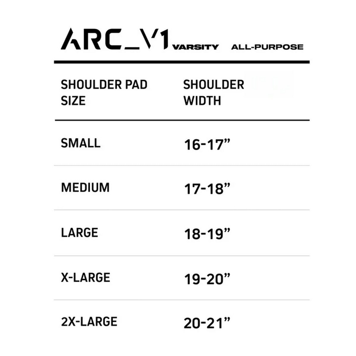 VICIS ARC_V1 Varsity All Purpose Shoulder Pads