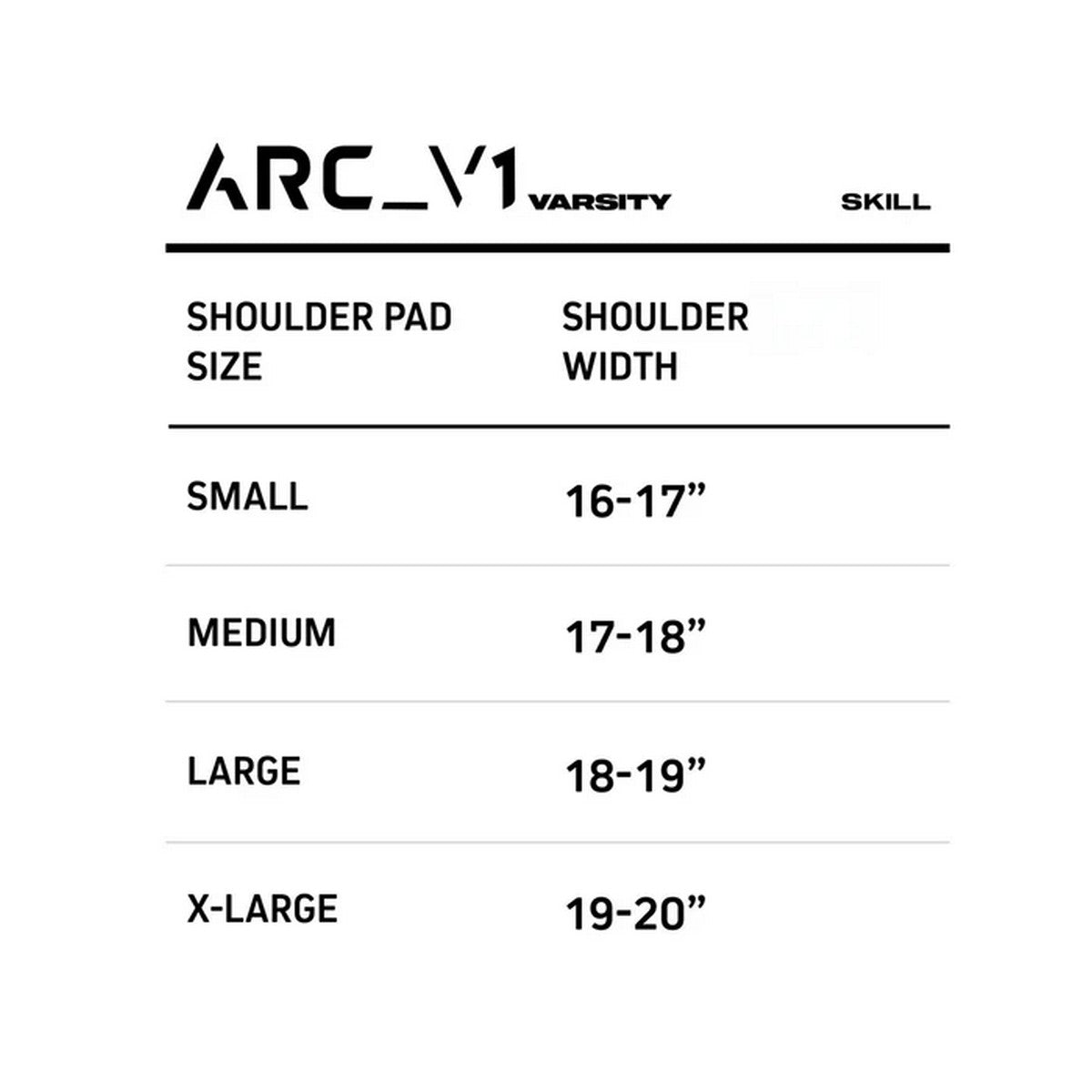 VICIS ARC_V1 Varsity Skill Shoulder Pads
