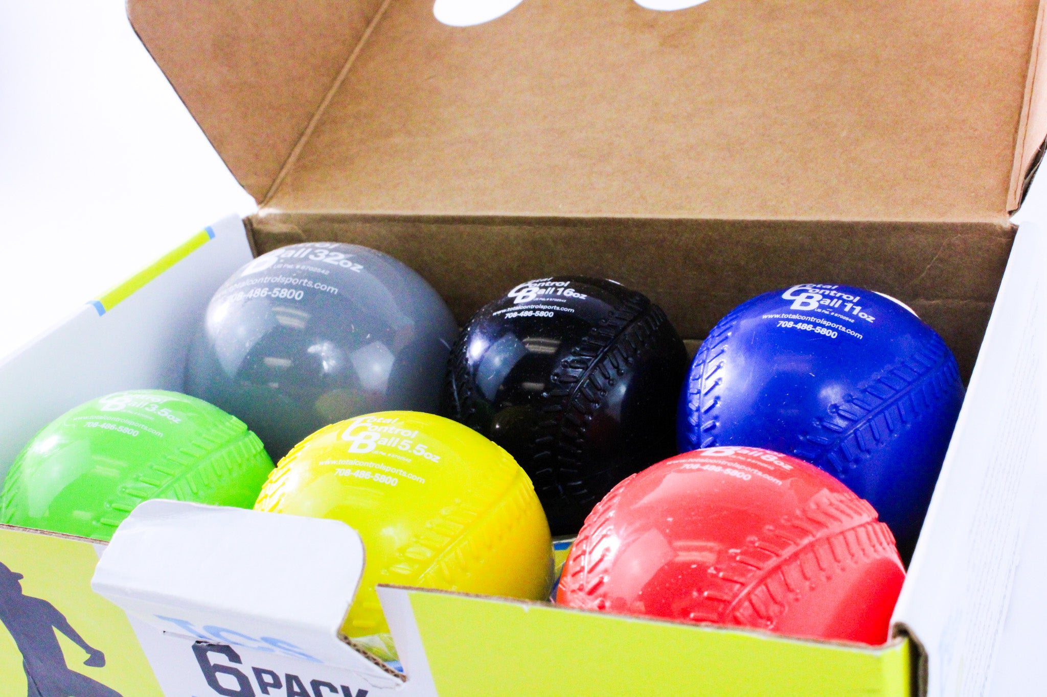 Total Control Sports Plyo Balls Weighted Set (6 Pack)