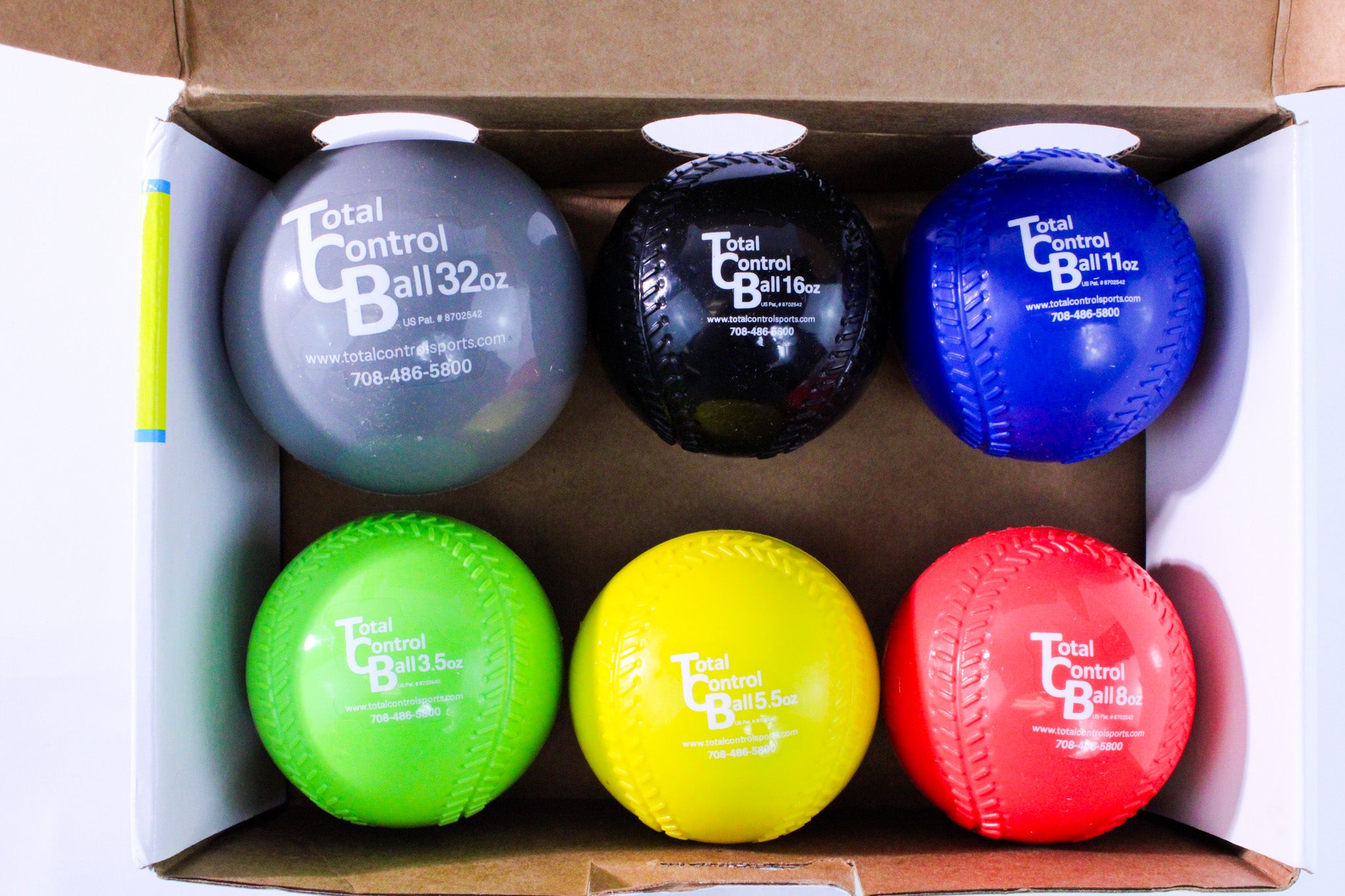 Total Control Sports Plyo Balls Weighted Set (6 Pack)