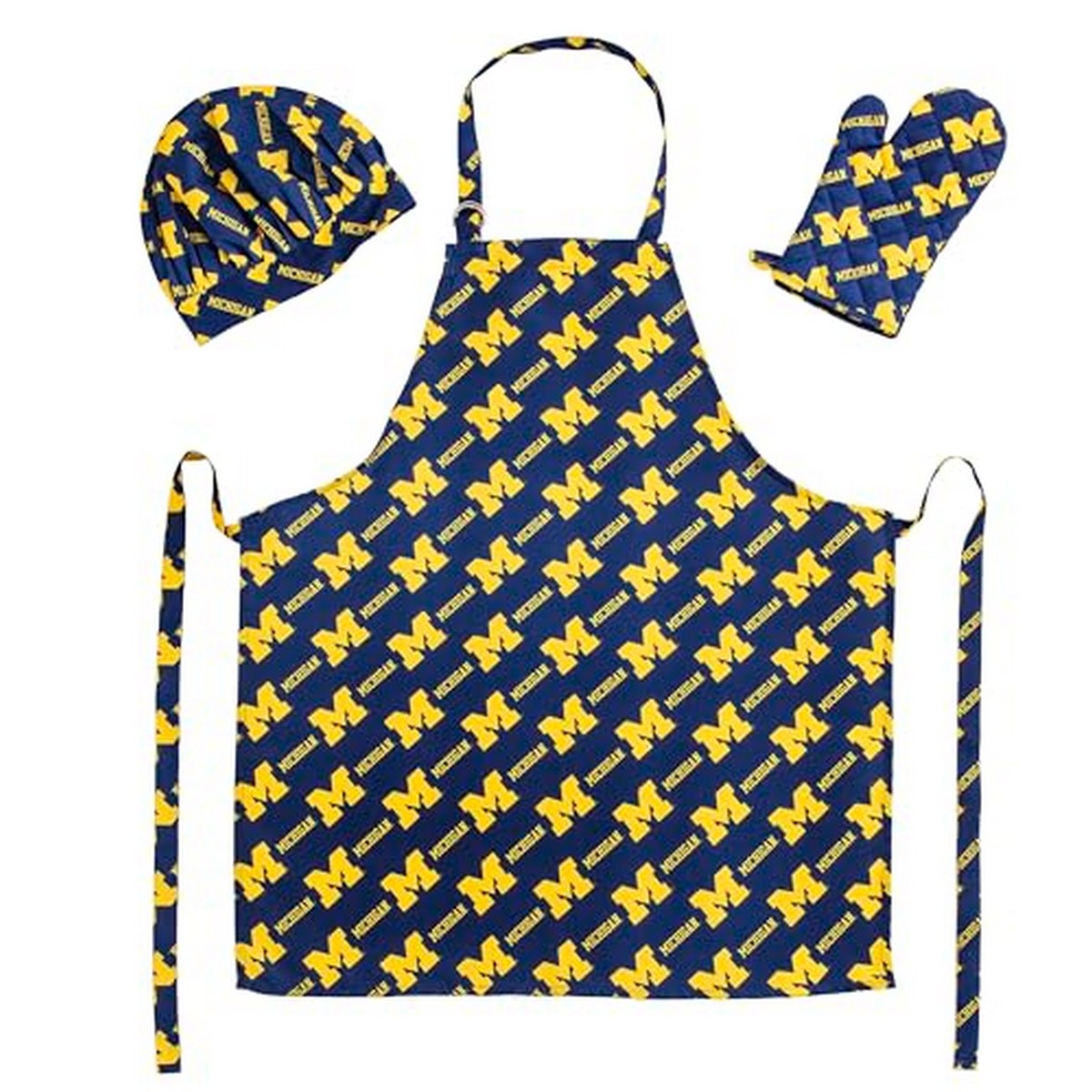 Northwest NCAA 3 Piece Set - Apron Oven Mitt and Hat