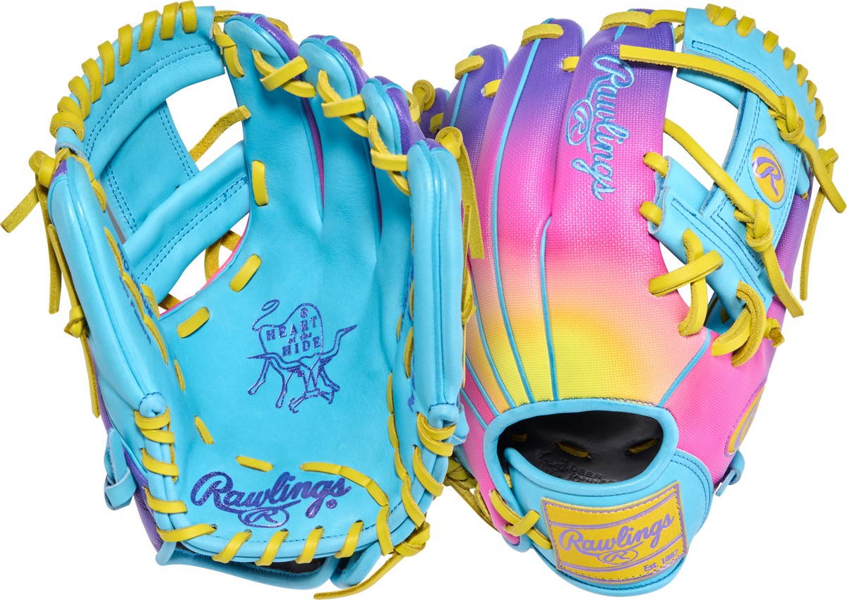 Rawlings Heart of the Hide Funburst 2.0 PROR204U-2CBY Model 11.5" Contour Fit Baseball Infield Glove