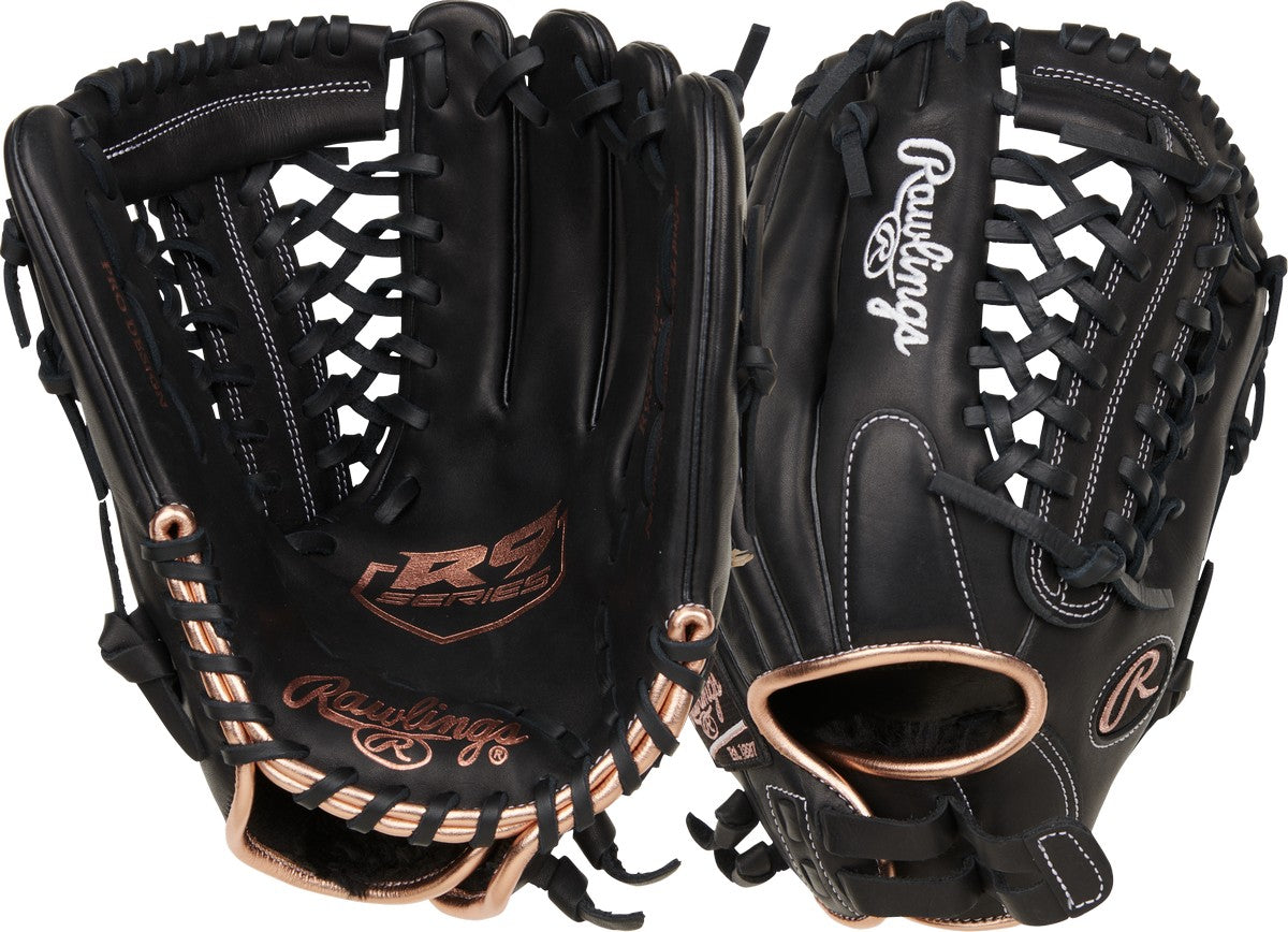 Rawlings R9 RR9SB120-4B 12" Fastpitch Softball Outfield Glove