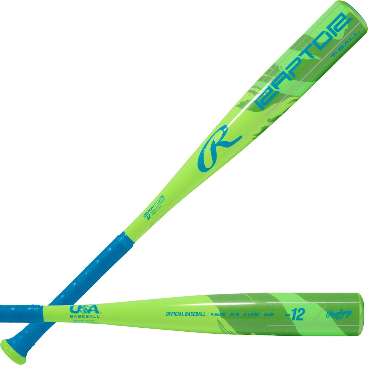 Rawlings 2026 Raptor 1-Piece Aluminum -12 Tee Ball Bat