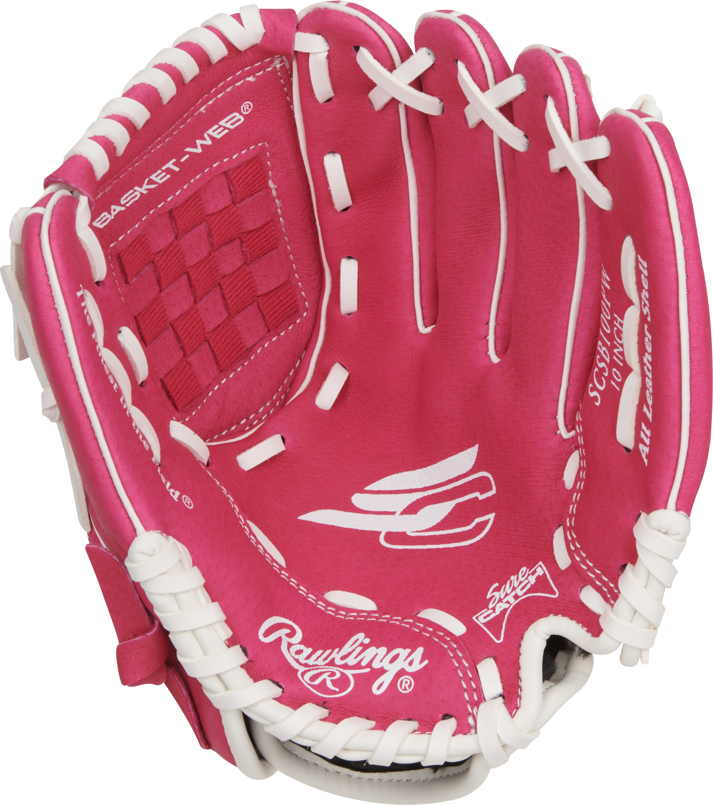 Rawlings Sure Catch Series SCSB100PW Model 10" Youth Fastpitch Softball Glove