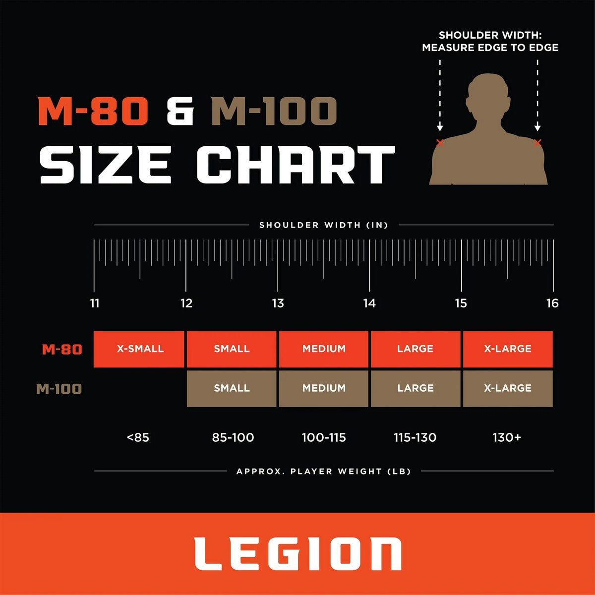 Legion M-80 Youth Shoulder Pad
