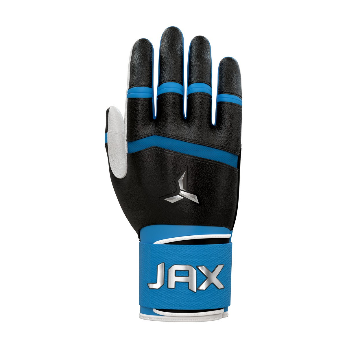 Jax Blue Raspberry Blast Traditional Swing Strap Cuff Adult Batting Gloves