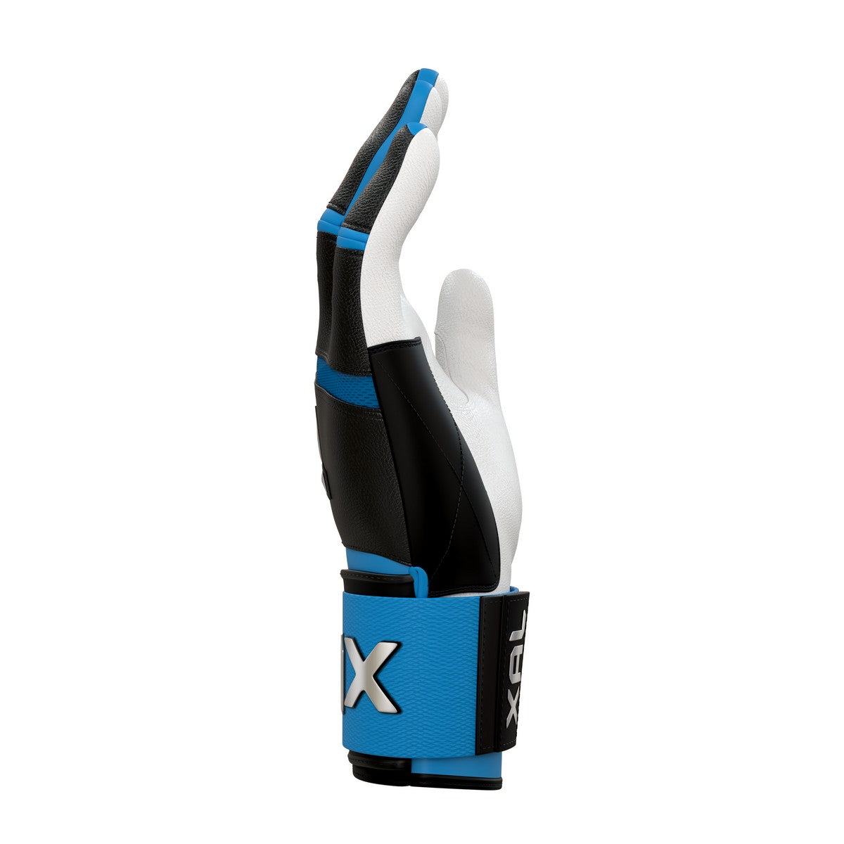 Jax Blue Raspberry Blast Left Handed Swing Strap Cuff Adult Batting Gloves
