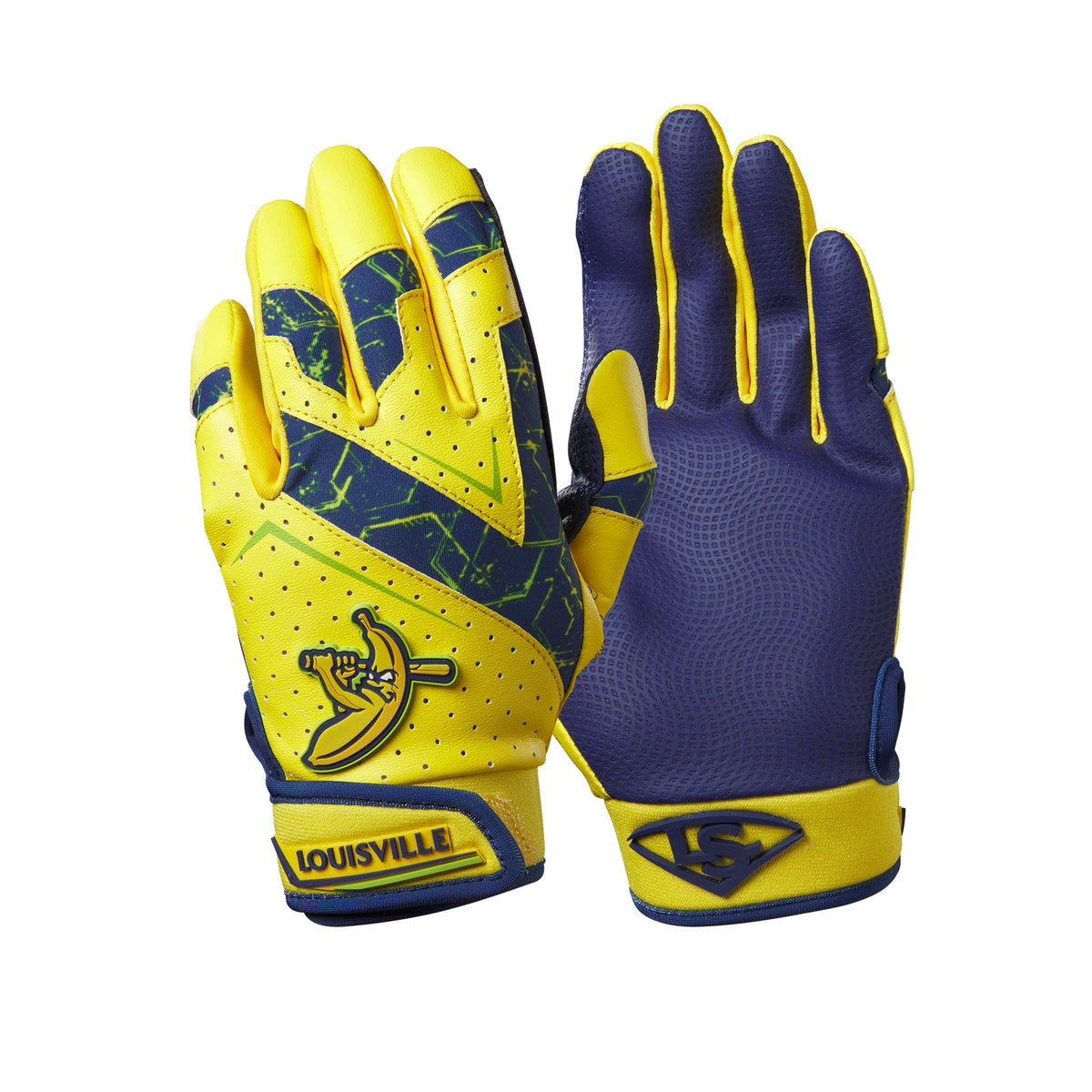 Louisville Slugger Youth Genuine V2 Savannah Bananas Batting Gloves