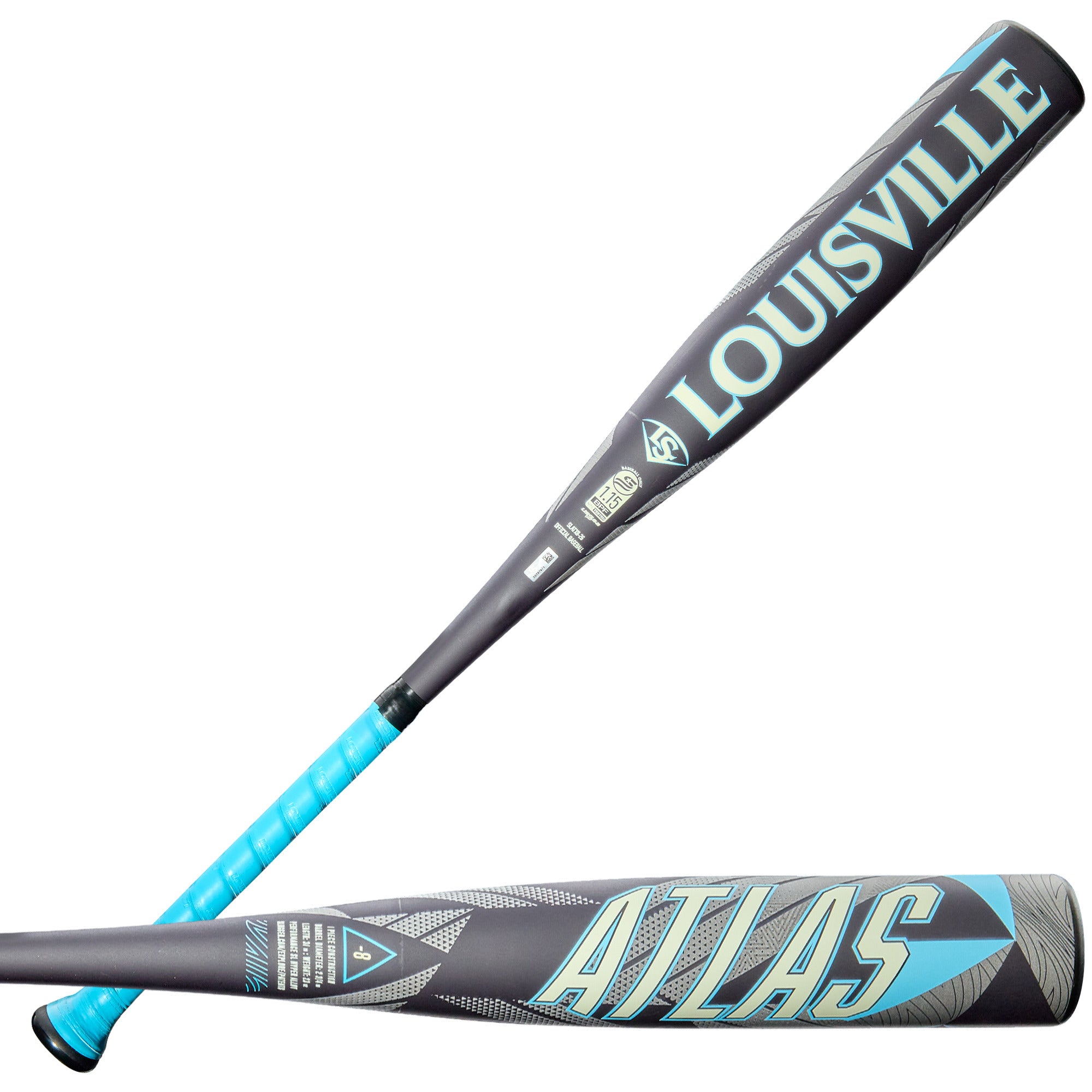 Louisville Slugger 2026 Atlas 1-Piece Alloy 2-3/4" Barrel -8 USSSA Baseball Bat
