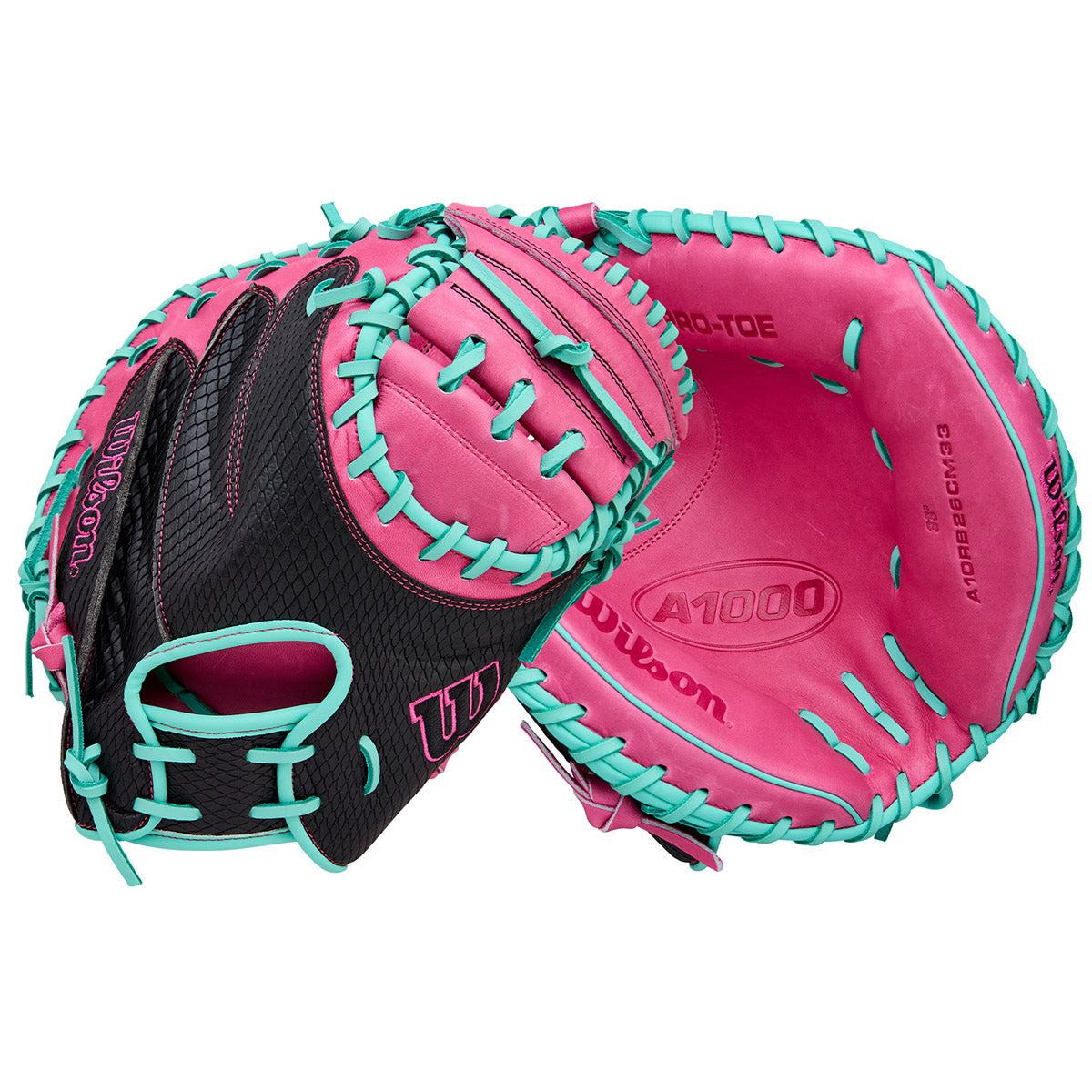 Wilson A1000 CM33 Model 33" Baseball Catcher's Mitt with SuperSnakeSkin