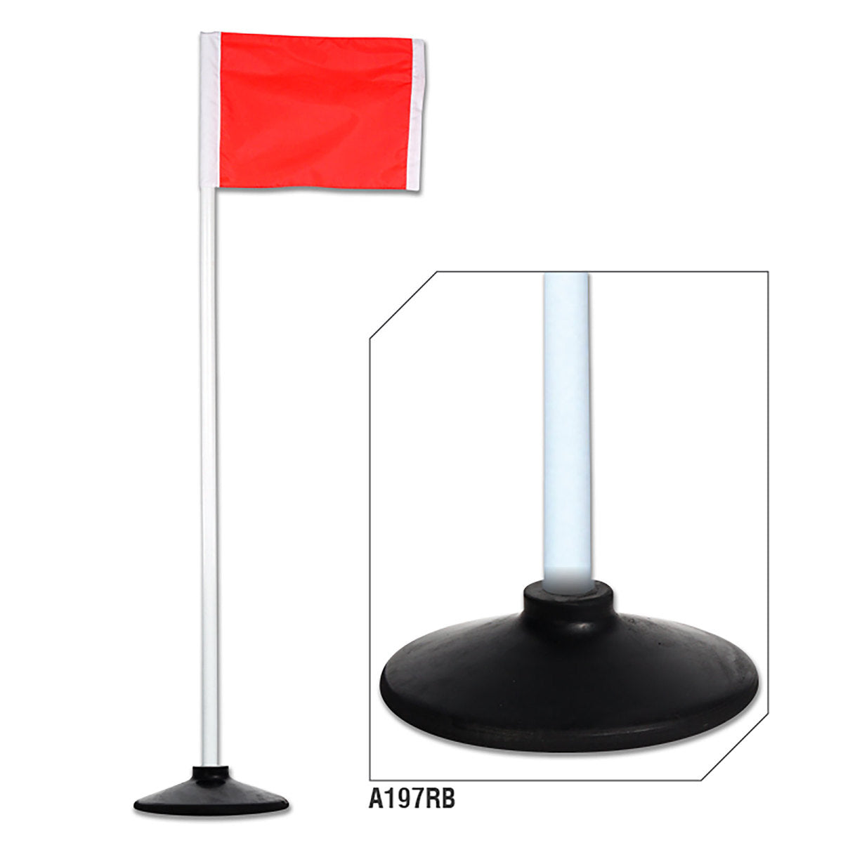 Champro 1" Soccer Corner Flags with Rubber Bases (Set of 4)