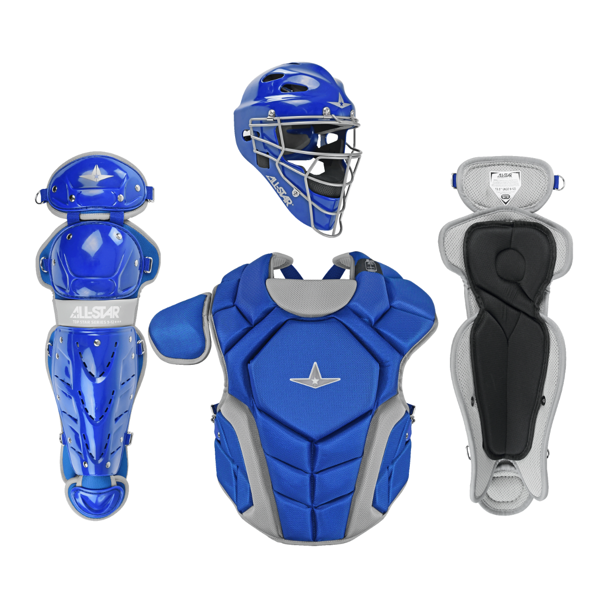 All Star Top Star NOCSAE Approved Baseball Catchers Kit (12-16)