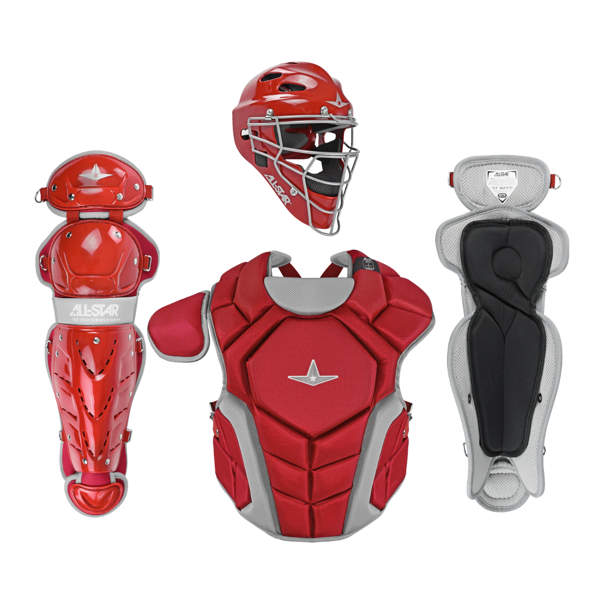 All Star Top Star NOCSAE Approved Baseball Catchers Kit (12-16)