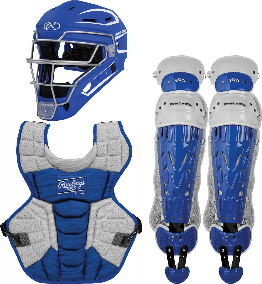 Rawlings Youth Velo 2.0 Catcher Set - ROYAL