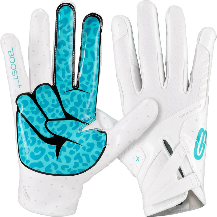 Grip Boost Stealth 6.0 Peace Youth Football Gloves