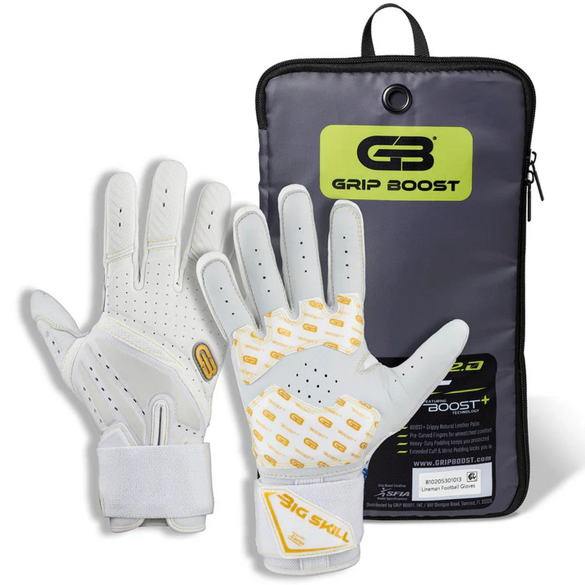 Grip Boost Big Skill 2.0 Adult Lineman Football Gloves