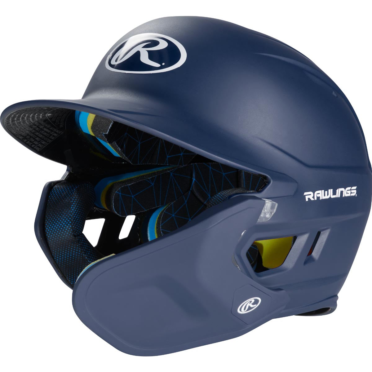 Rawlings Junior One Tone MACH Adjust Right Hand Batter Helmet with Adjustable Faceguard One
