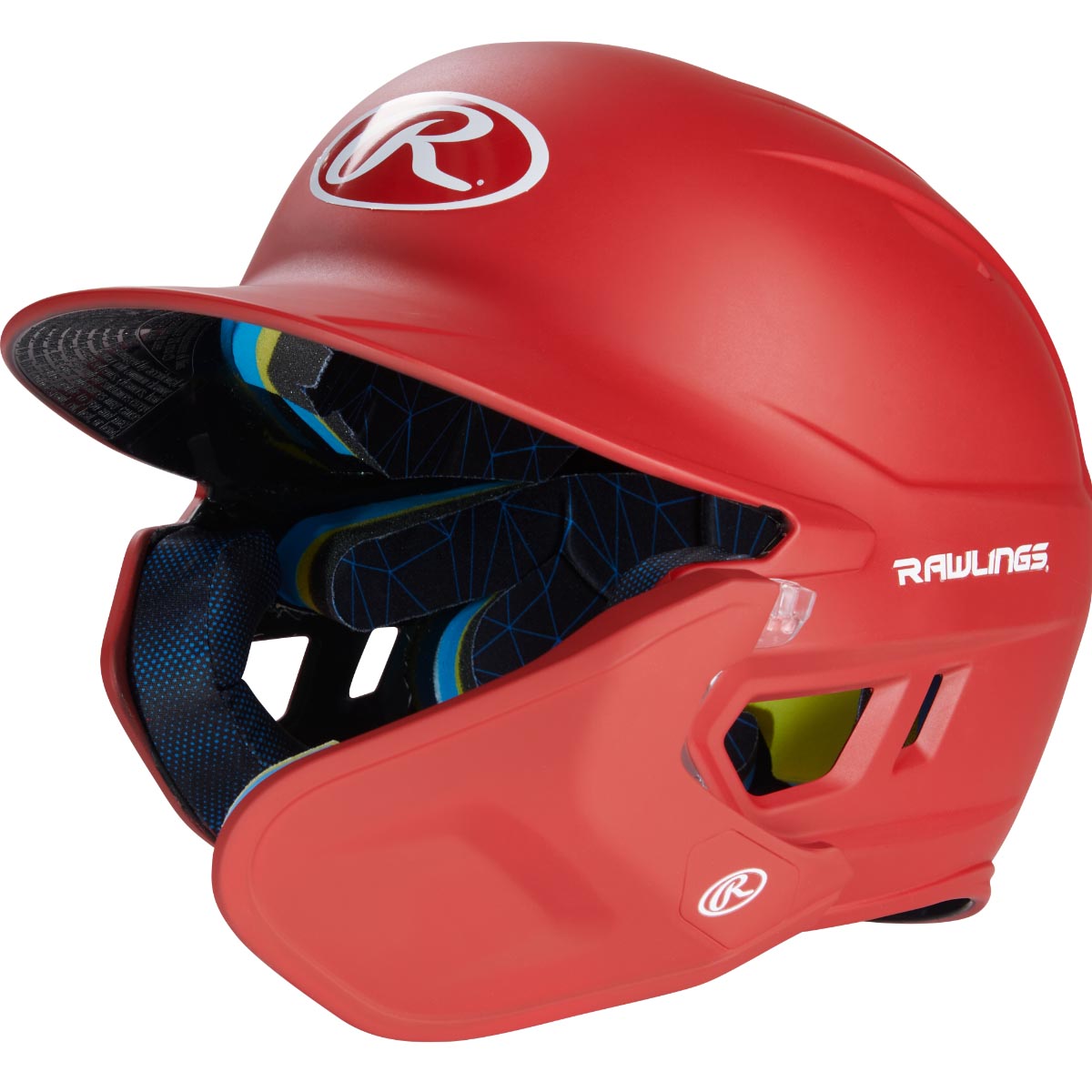Rawlings Junior One Tone MACH Adjust Left Hand Batter Helmet with Adjustable Faceguard One