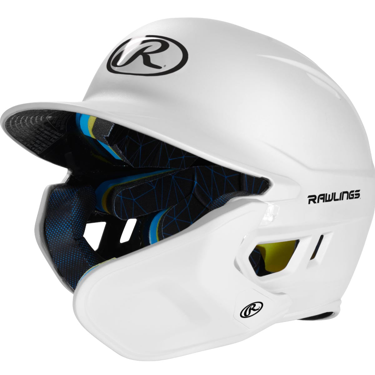 Rawlings Junior One Tone MACH Adjust Left Hand Batter Helmet with Adjustable Faceguard One