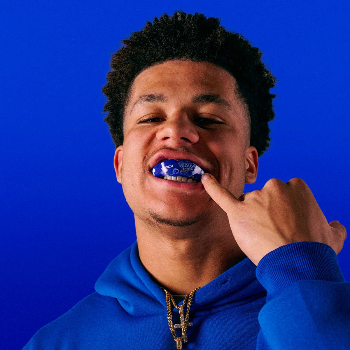 Shock Doctor Gel Max Power Flavor Fusion Blue Raspberry Jolly Rancher Flavored Mouthguard